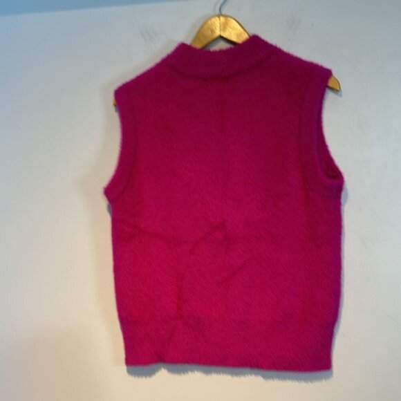 Rachel Zoe hot pink super soft pull-over sweater vest size medium NWOT - Picture 8 of 10